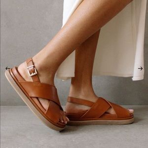 Aloha collection marshmallow cross cross sandals